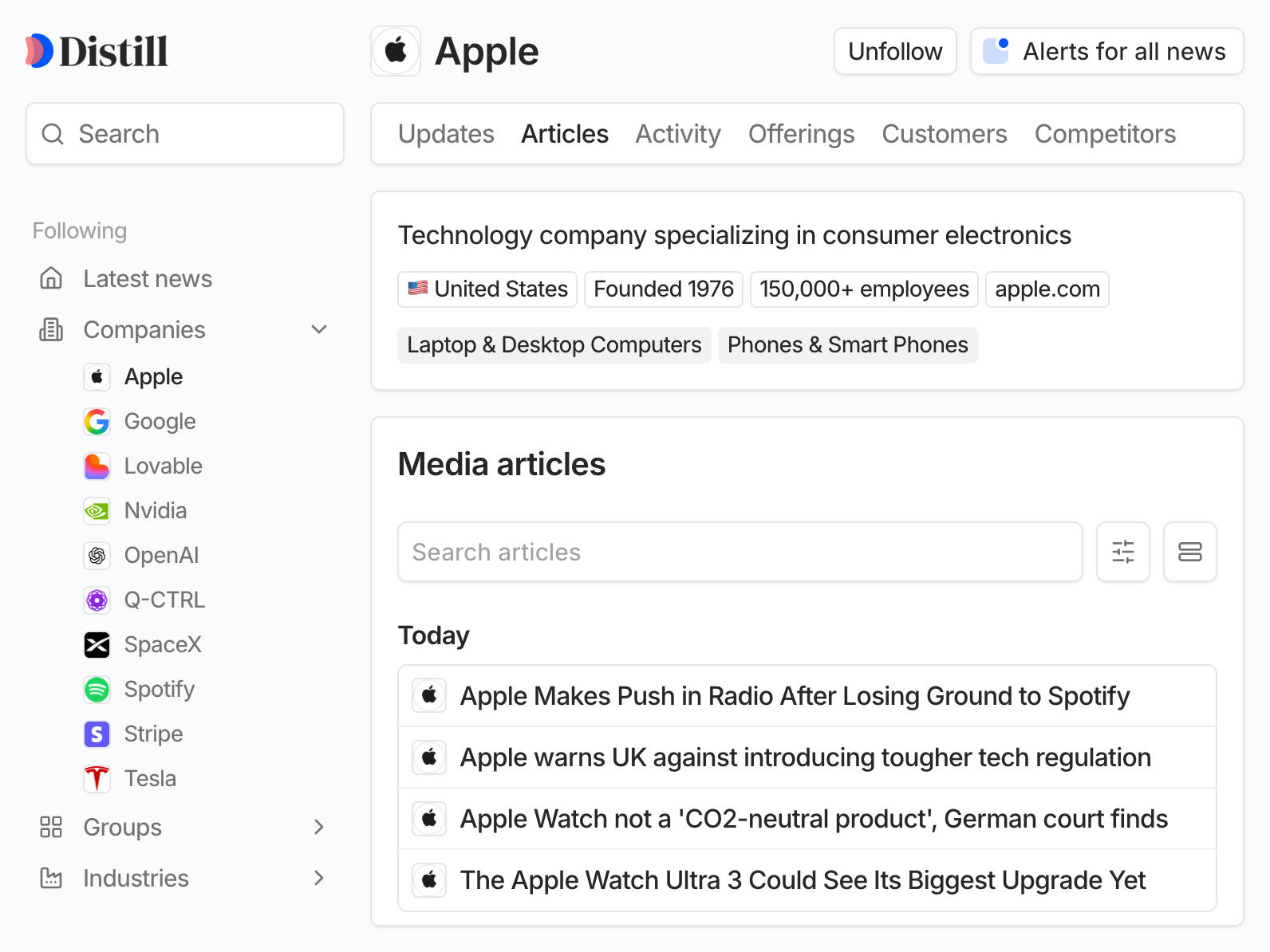 Product screenshot